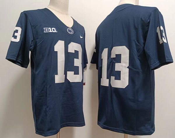 Men Penn State Natty Lions #13 No Name Blue Nike 2025 NCAA Jersey